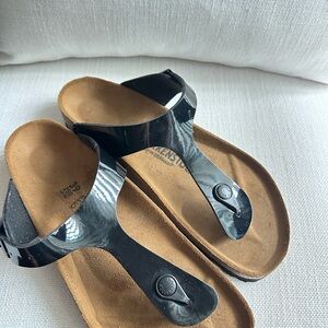 Birkinstock Giseh Stylish Black Sandals size 39